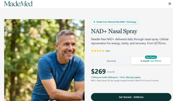 MadeMed NAD+ Nasal Spray Reviews