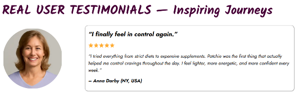 Patchie GLP-1 Patches customer reviews