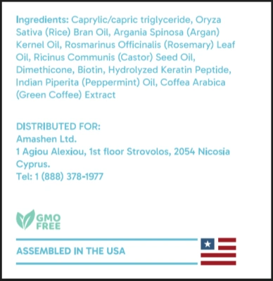 CelluHair Spray Ingredients