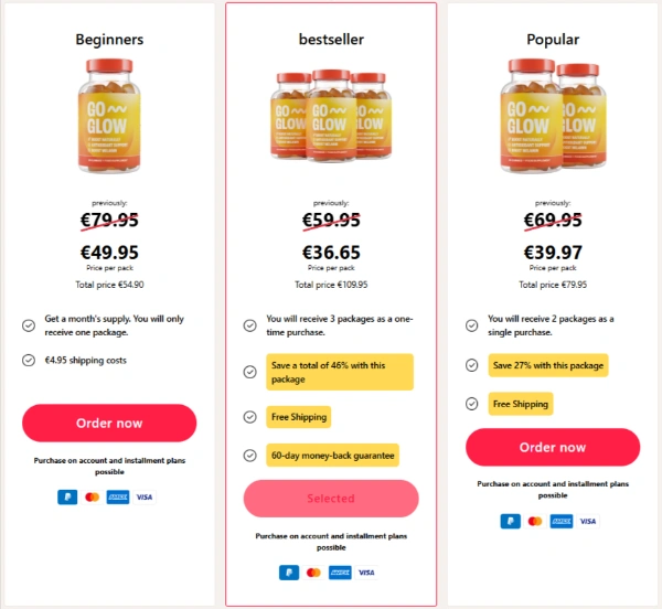 GoGlow Boosting Price